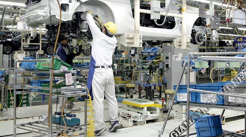 Máy nén khí cánh gạt được sử dụng trong ngành công nghiệp sản xuất ô tô
