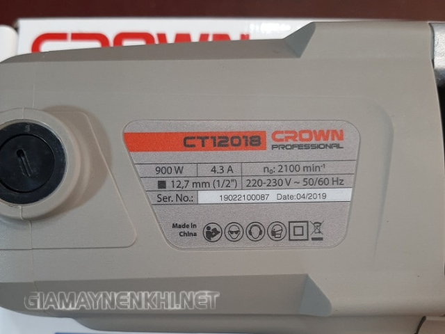 Thông số kỹ thuật của model Crown CT12018 220V